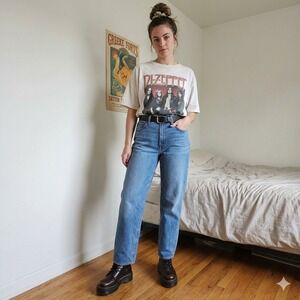 Levis 94 Baggy Jeans Womens 28 Medium Wash Casual Loose Fit